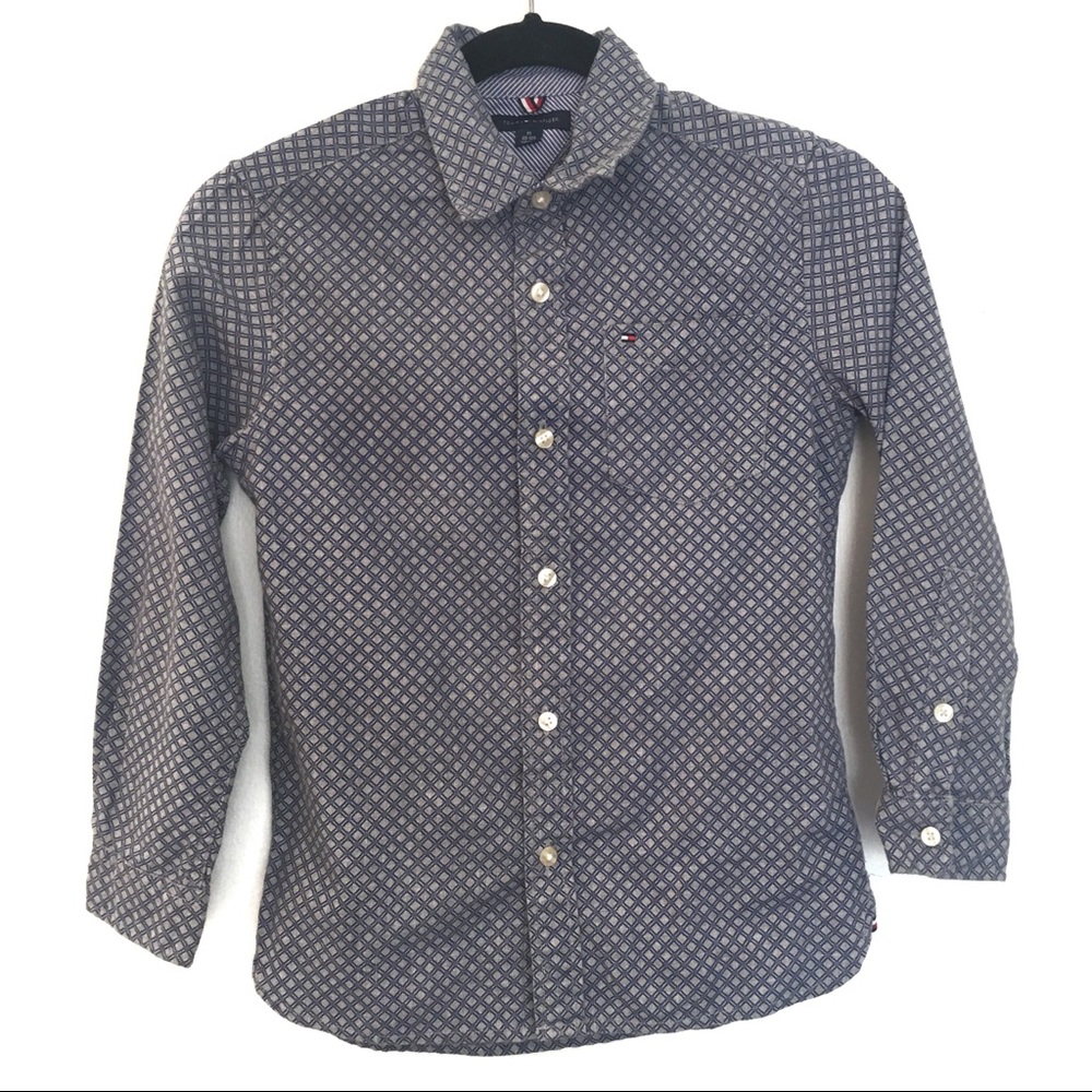 [TOMMY HILFIGER] 100% Cotton Square Pattern 8-10 M